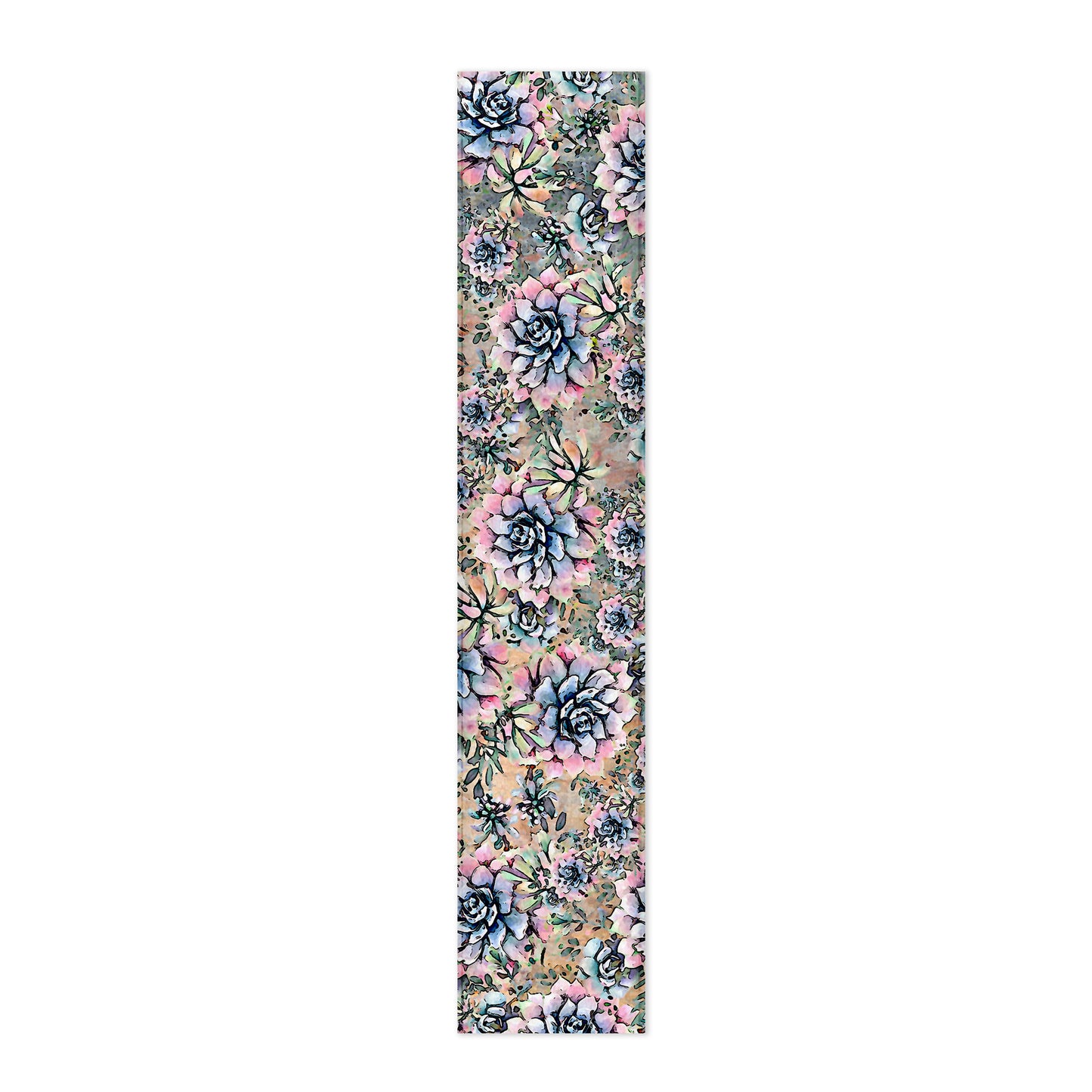 Blue & Pink Flower Pattern Table Runner By Mark van Vuuren