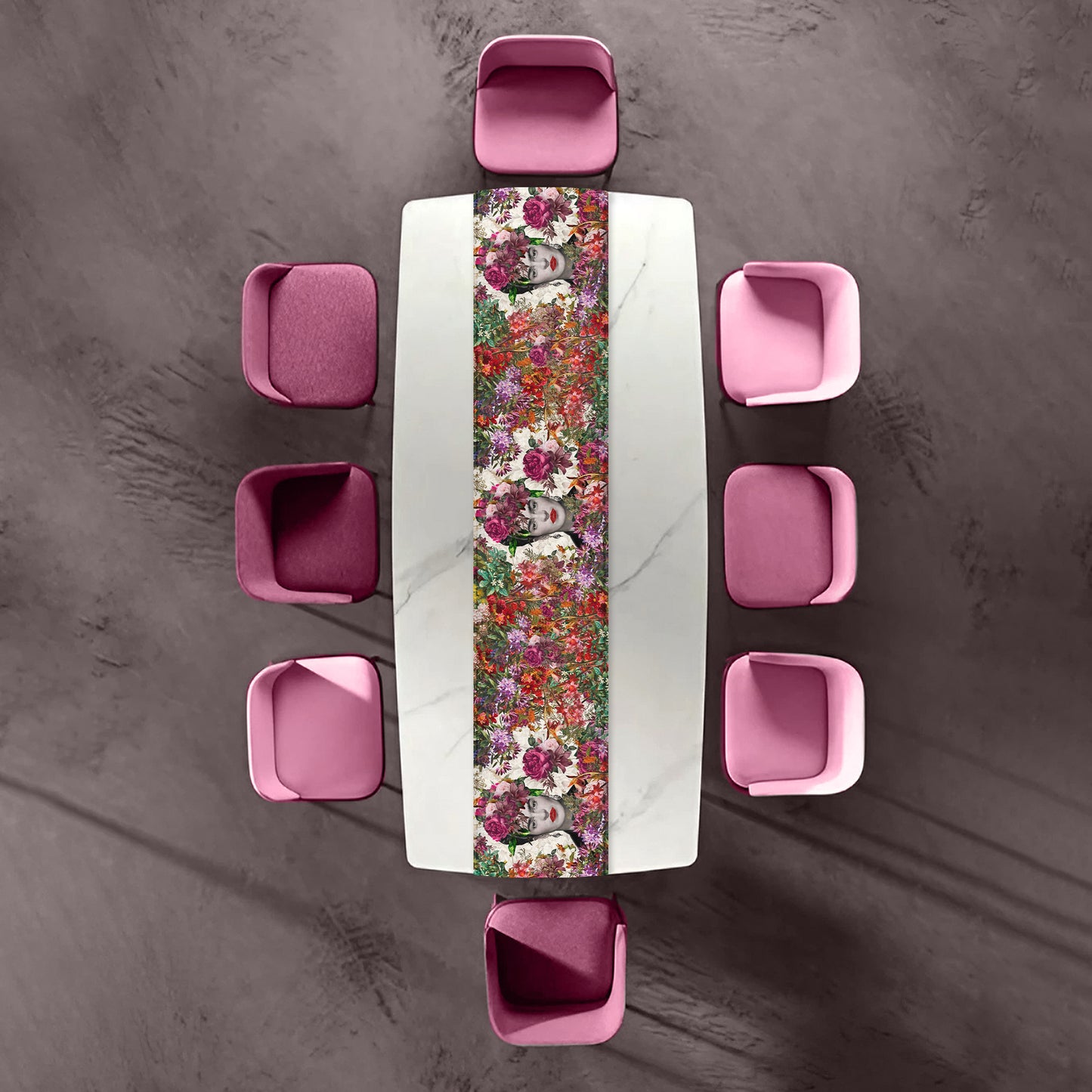Floral Frida in Flowers Table Runner By Mark van Vuuren