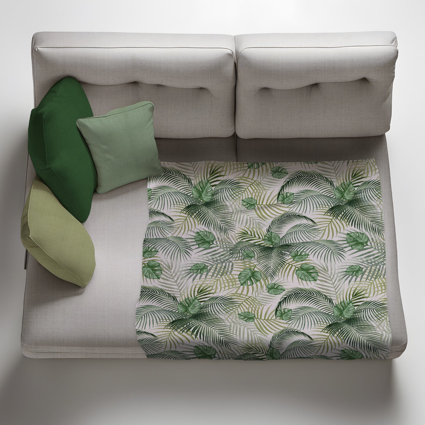 Tropical Palm Light Weight Fleece Blanket By Mark van Vuuren