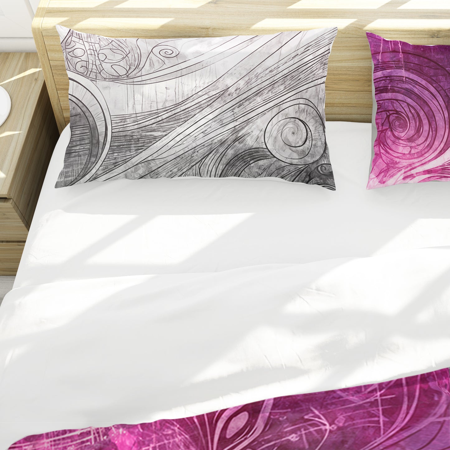 Magenta Ink Cosmos Duvet Cover Set