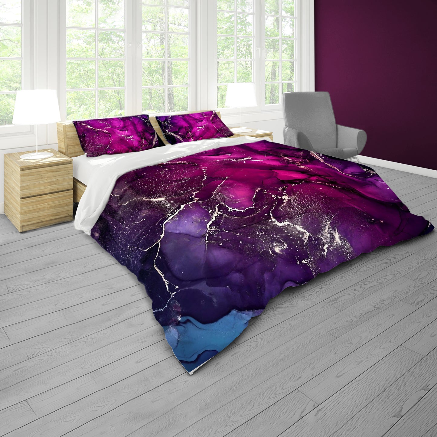 Magenta Touch Duvet Cover Set