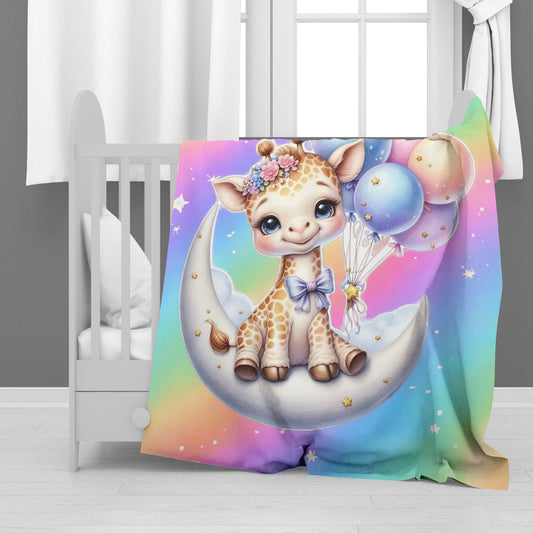 Magical Baby Giraffe Minky Blanket