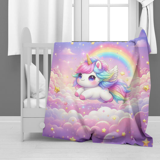 Magical Unicorn Minky Blanket