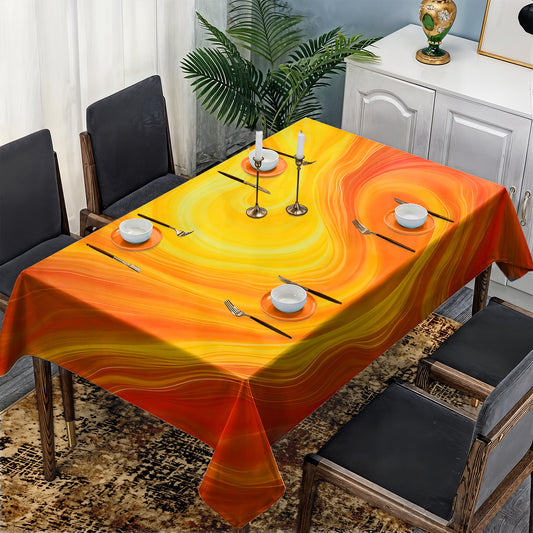 Magma Current Rectangle Tablecloth