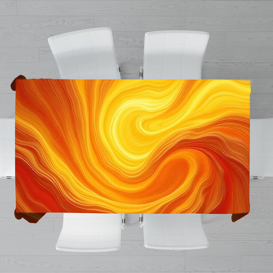 Magma Current Rectangle Tablecloth