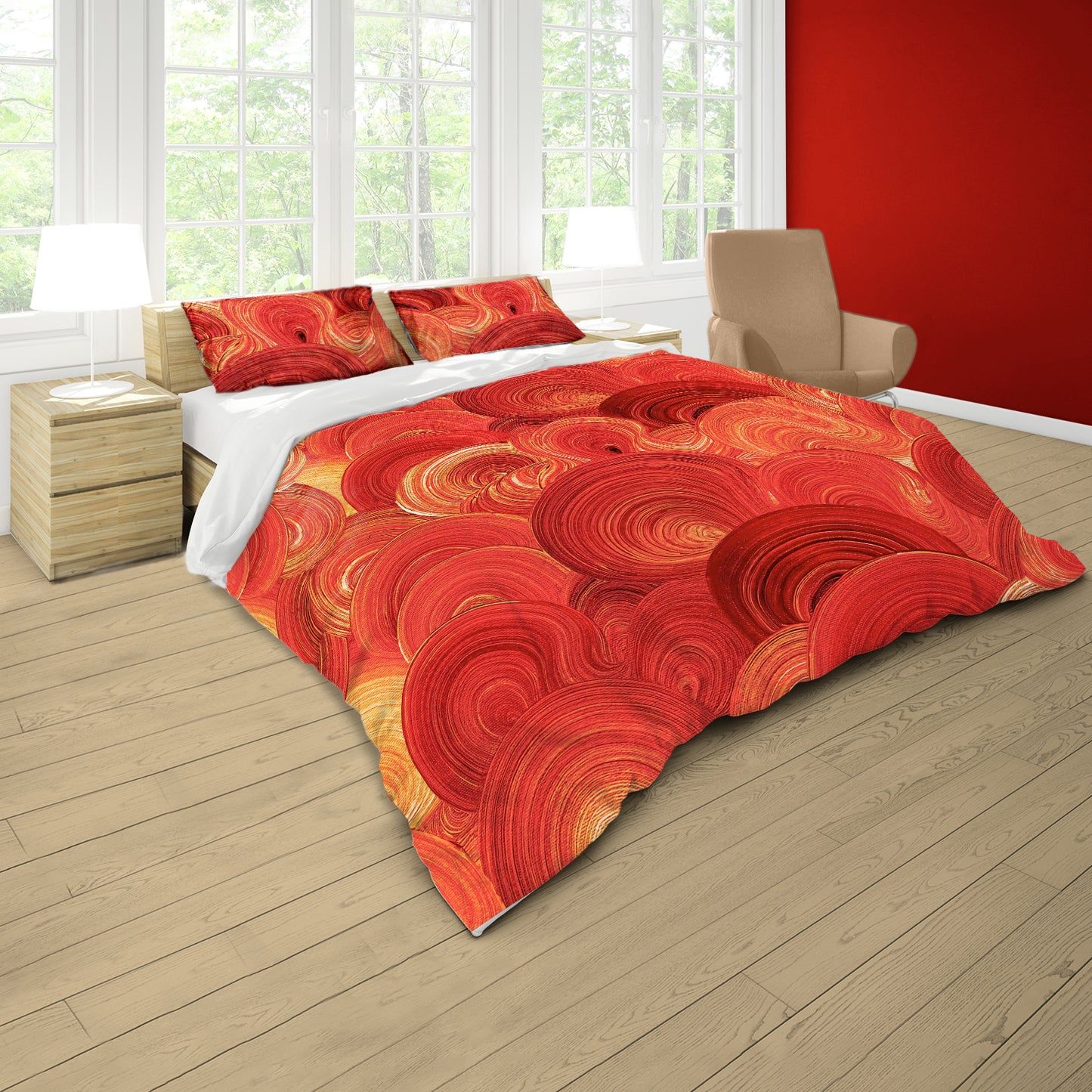 Magma Swirls Duvet Cover Set