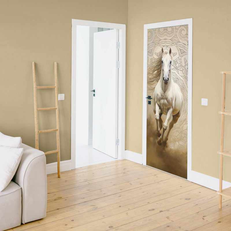 Majestic Horse Door Decoupage