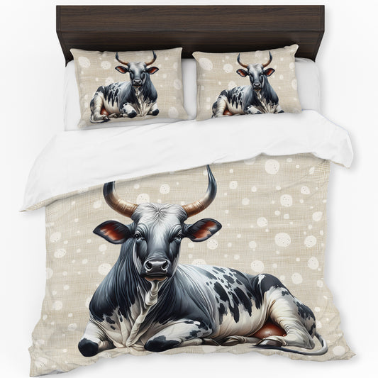Majestic Nguni Duvet Cover Set by Mark van Vuuren