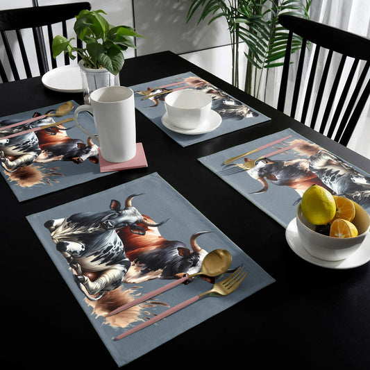 Majestic Nguni Placemats by Mark van Vuuren