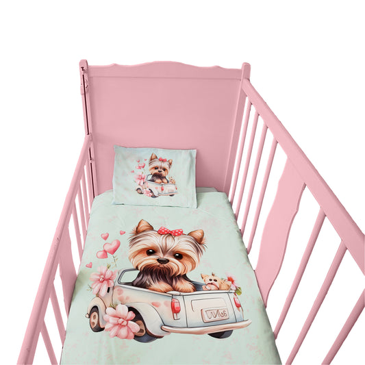 Mama Yorkie Cot Duvet Set