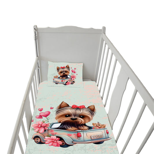 Mama Yorkie Cot Duvet Set