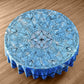 Mandala Blue Ice Round Tablecloth