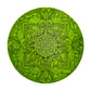 Mandala Green Floral Round Tablecloth
