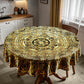 Mandala Gold Round Tablecloth