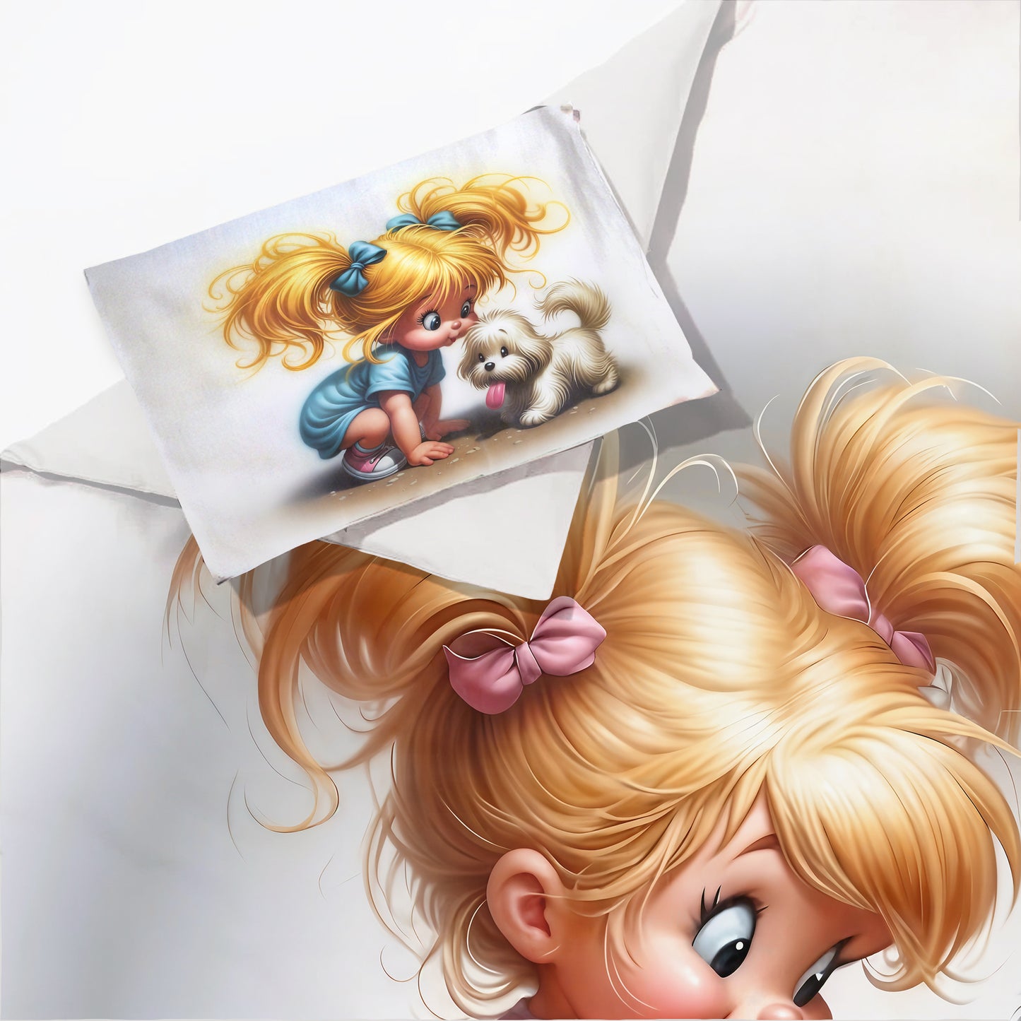 Mandy and Mickey Cot Set