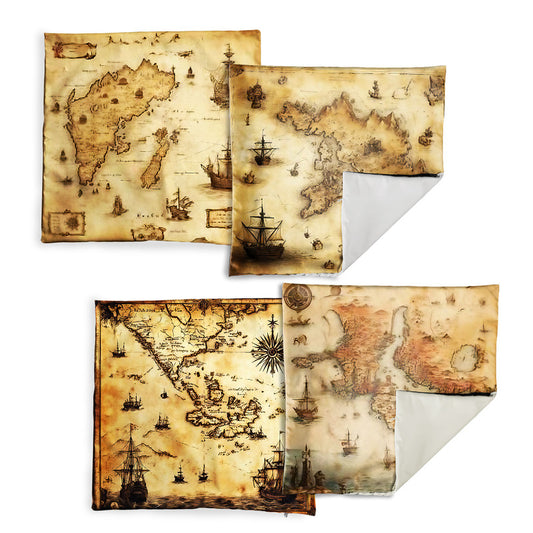 Maps Of Exploration Luxury Scatter Covers Set of 4