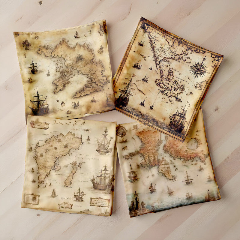 Maps Of Exploration Luxury Scatter Covers Set of 4