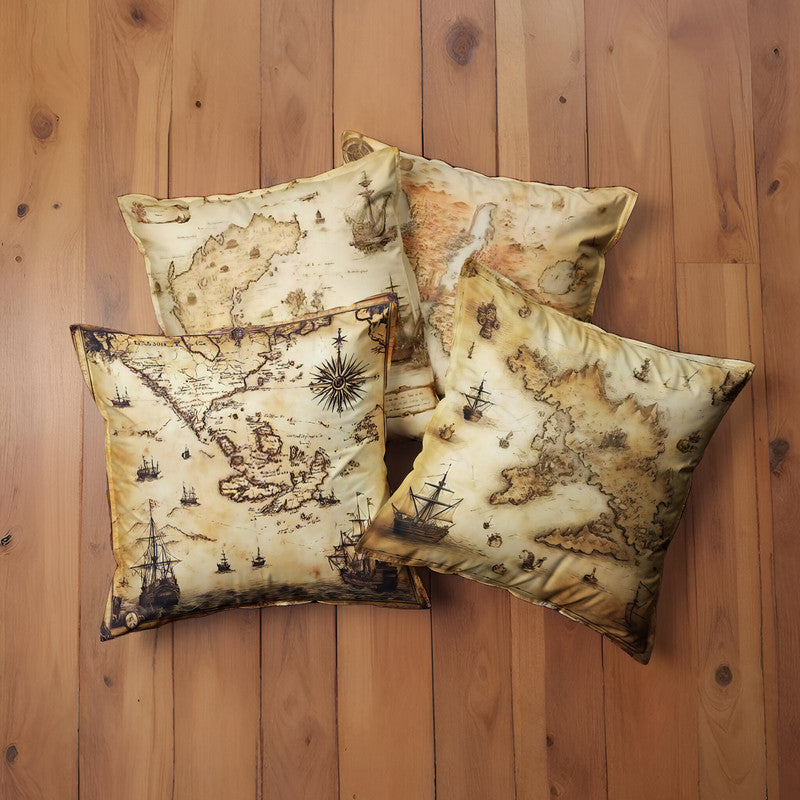 Maps Of Exploration Luxury Scatter Covers Set of 4
