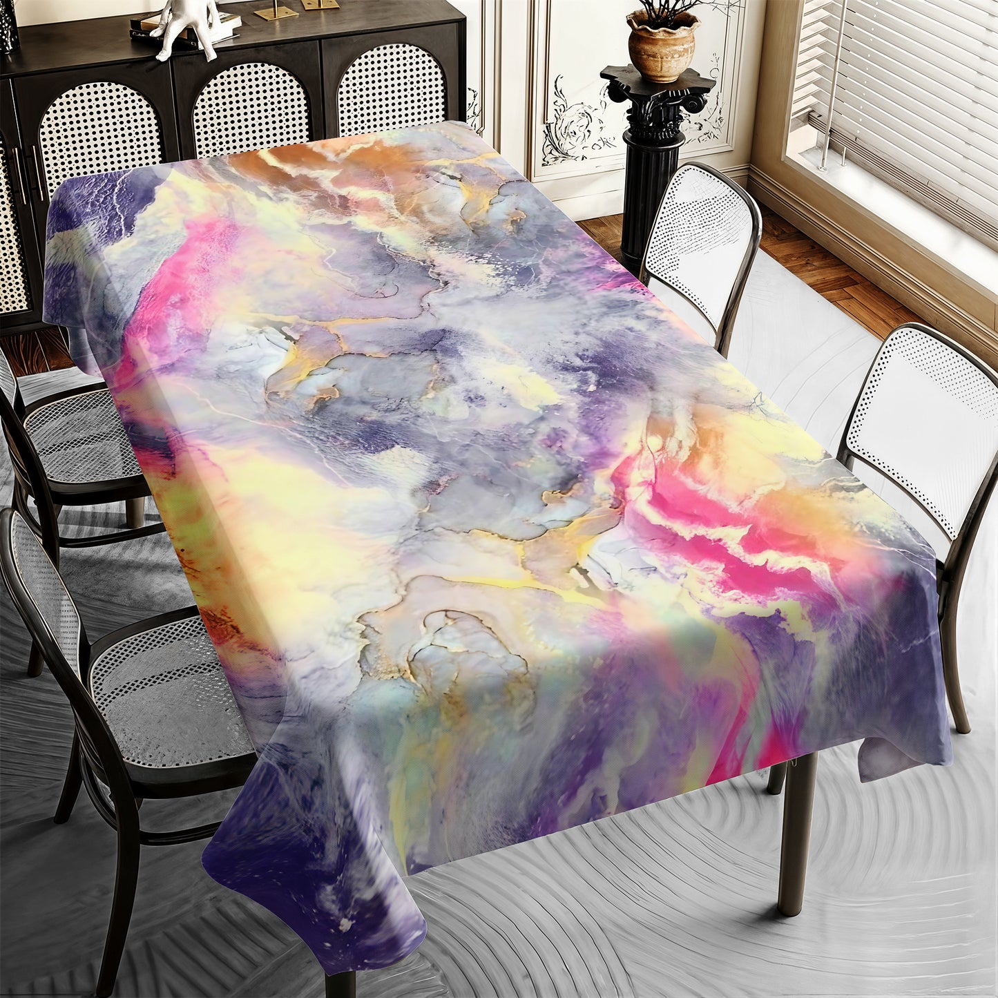 Marble Haze Rectangle Tablecloth