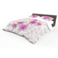 Marbled Dahlias Duvet Cover Set