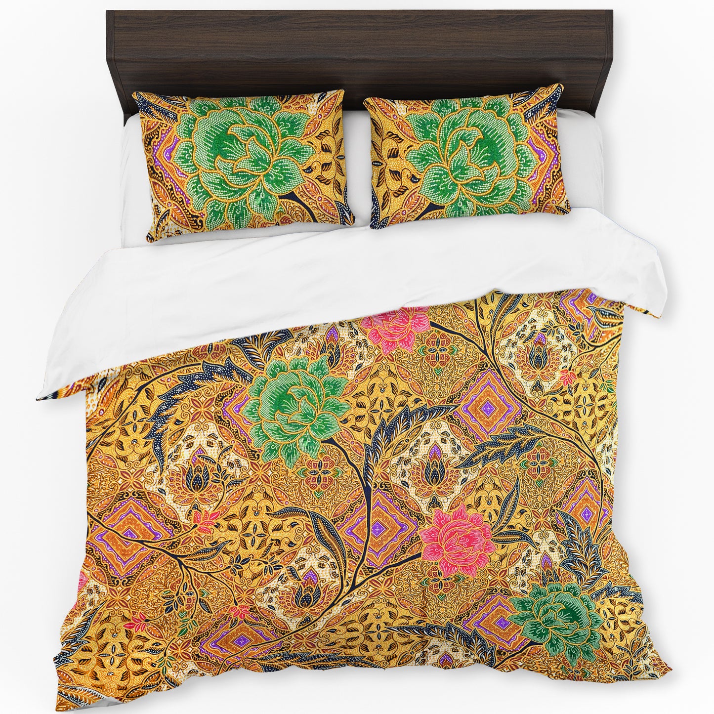 Marigold Floral Duvet Cover Set