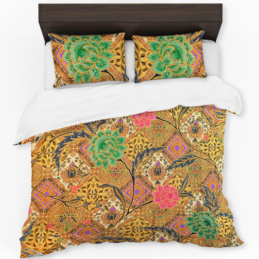 Marigold Floral Duvet Cover Set
