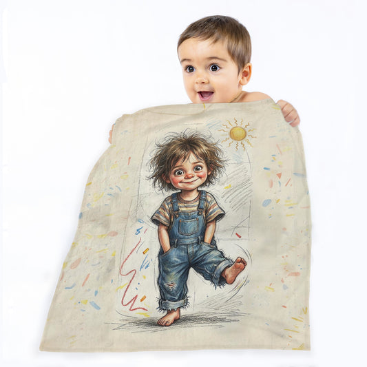 Mario Mischief Toddler Fleece Blanket