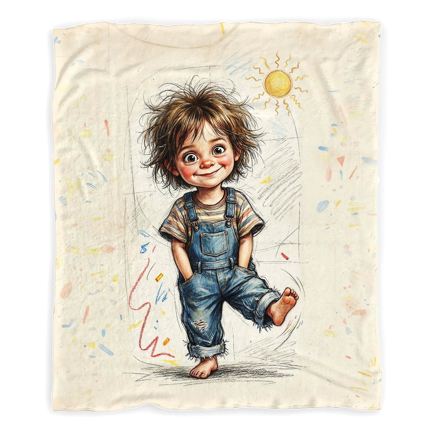 Mario Mischief Toddler Fleece Blanket