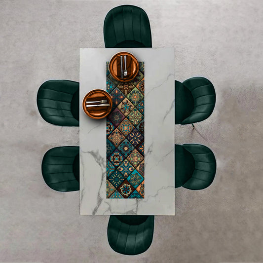 Moroccan tiles Table Runner