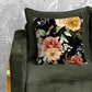 Maroon and Yellow Flower on Black Luxury Scatter by Mark van Vuuren