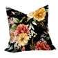 Maroon and Yellow Flower on Black Luxury Scatter by Mark van Vuuren