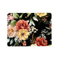 Maroon Flowers On Black Placemats by Mark van Vuuren