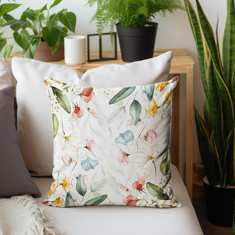 Maroon Flowers Vines Luxury Scatter by Mark van Vuuren