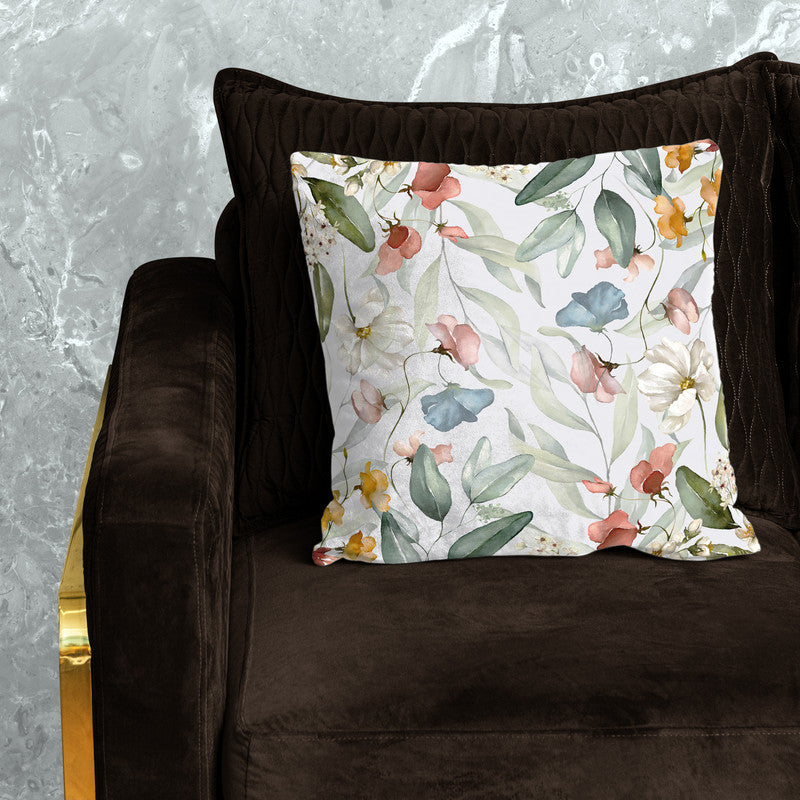Maroon Flowers Vines Luxury Scatter by Mark van Vuuren
