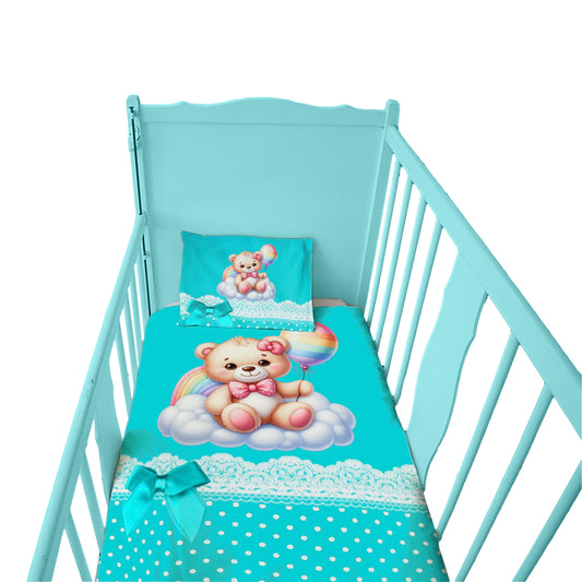 Marshmallow Bear Cot Set