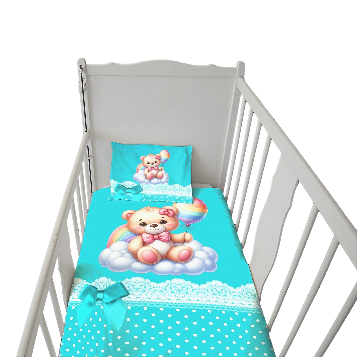 Marshmallow Bear Cot Set