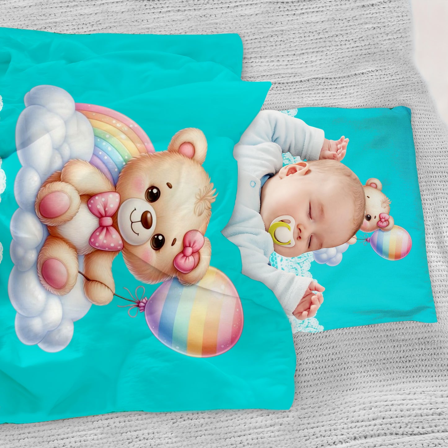 Marshmallow Bear Cot Set