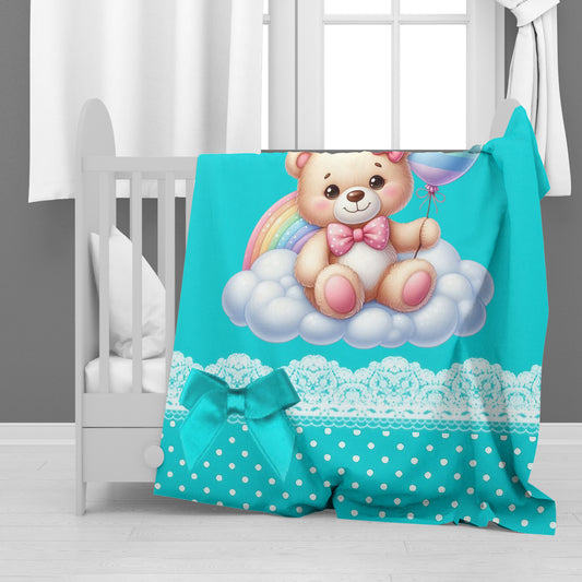 Marshmallow Bear Minky Blanket