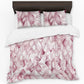 Mauve Basket Weave Duvet Cover Set