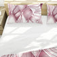 Mauve Basket Weave Duvet Cover Set