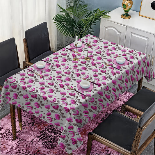 Mauve Petals Rectangle Tablecloth
