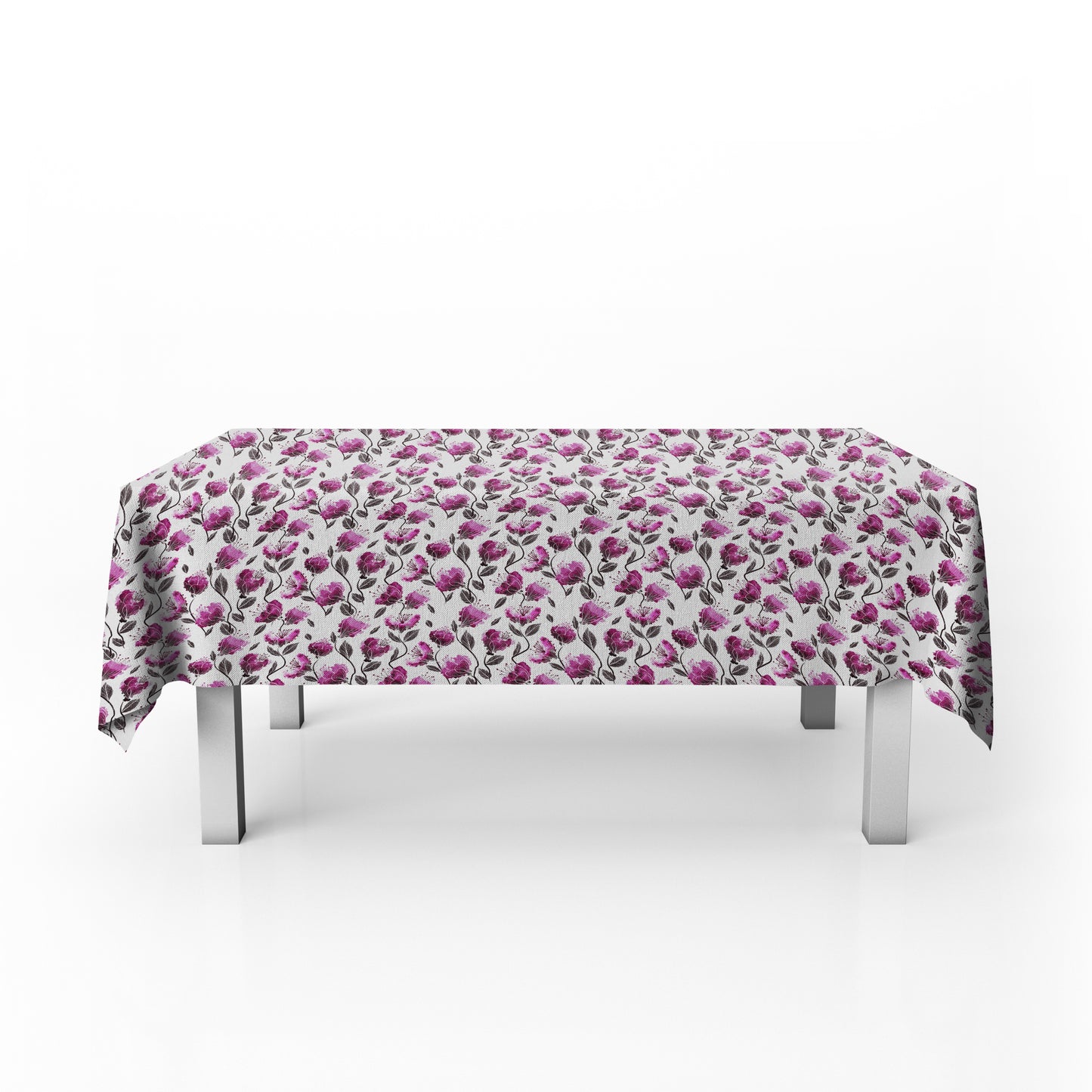 Mauve Petals Rectangle Tablecloth
