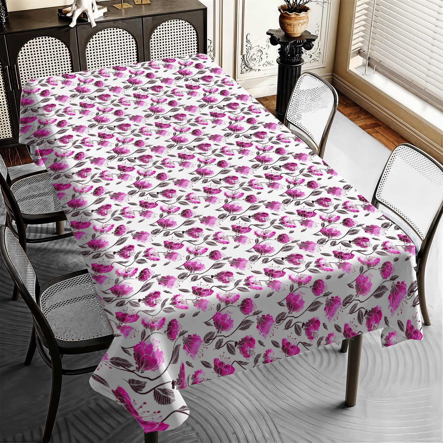Mauve Petals Rectangle Tablecloth