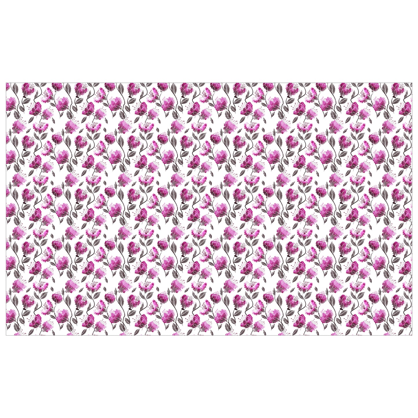Mauve Petals Rectangle Tablecloth
