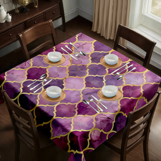 Mauve Urns Square Tablecloth