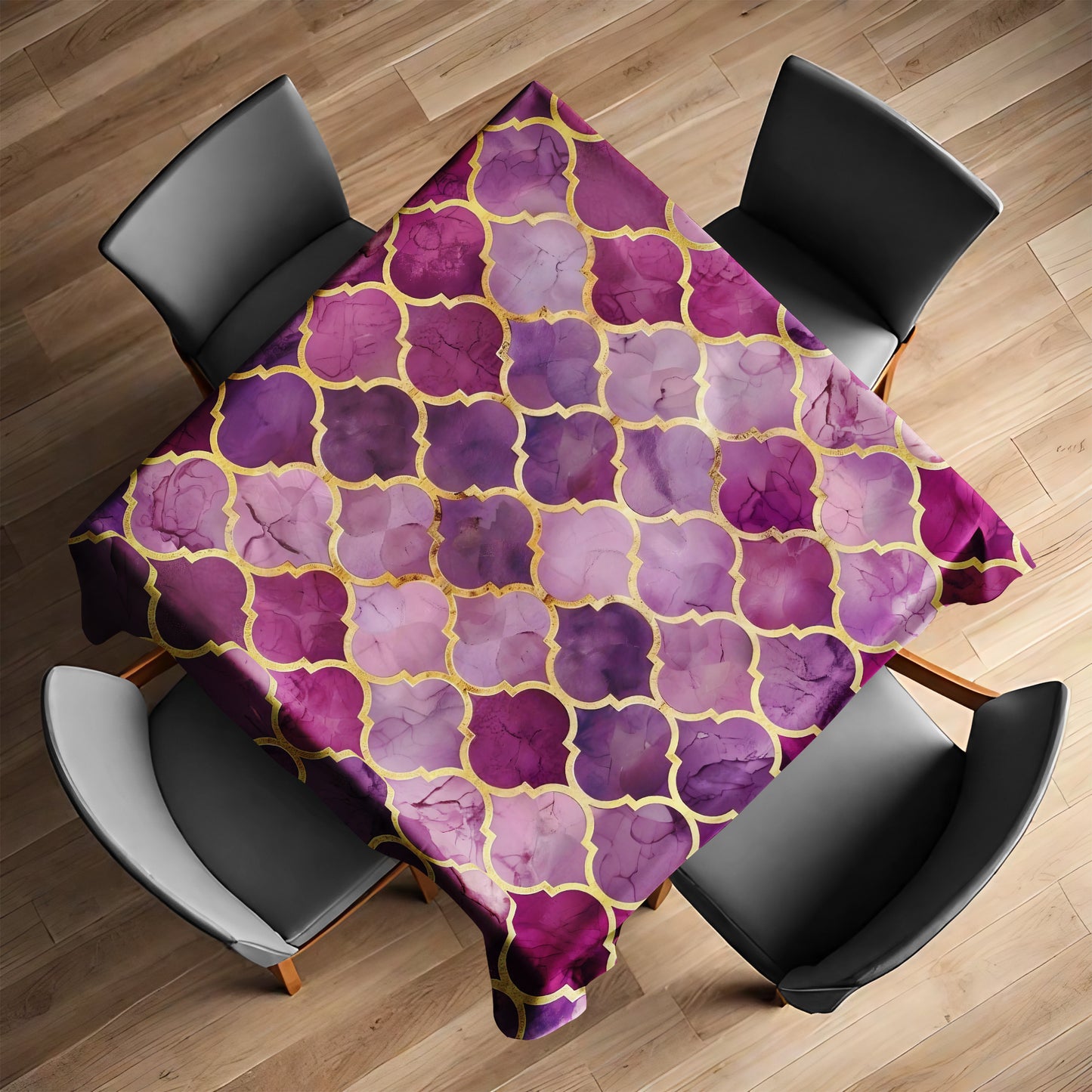 Mauve Urns Square Tablecloth