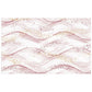 Mauve Waves on White Rectangle Tablecloth