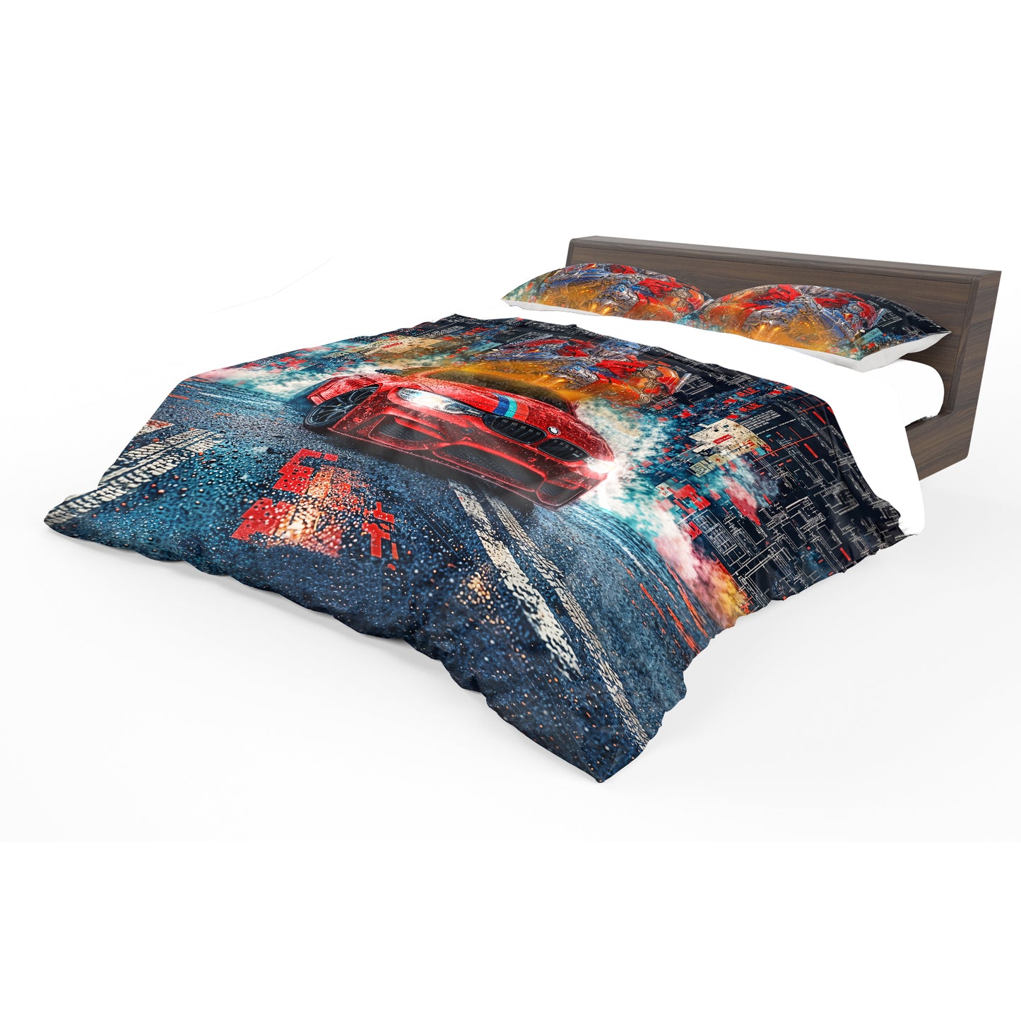 Mech Cyber Racing Duvet Cover Set