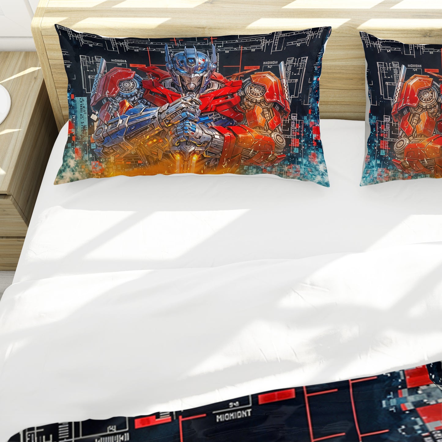 Mech Cyber Racing Duvet Cover Set
