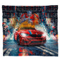Mech Cyber Racing Light Weight Fleece Blanket
